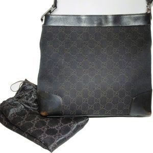Authentic GUCCI Brown Shoulder Bag w Dust Bag
